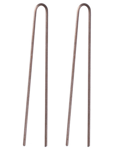 Hairpins, 60mm, straight, brown, 200g
