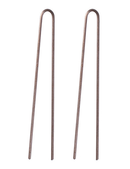 Juuksenõelad, 60mm, sirged, pruunid, 200g