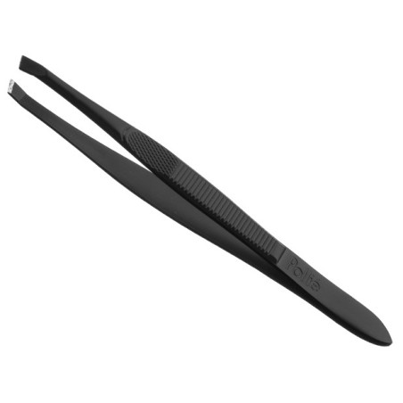 Pintsetid, kaldus, mustad, 9 cm