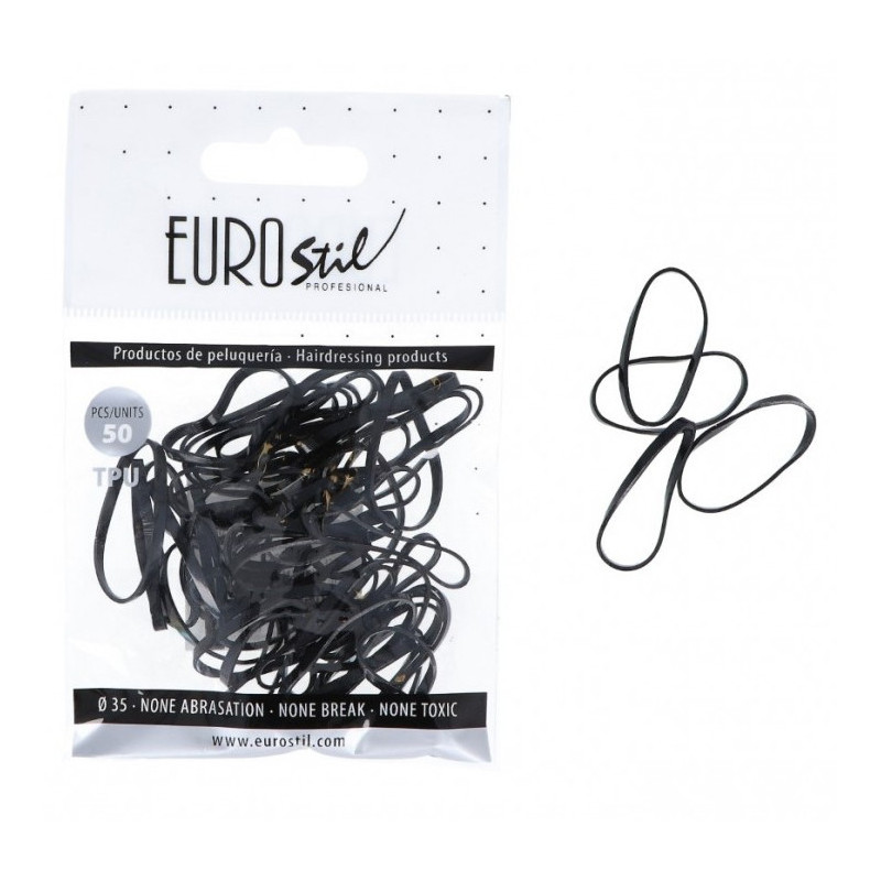 Elastsed juuksepaelad, mustad, 50 tk.