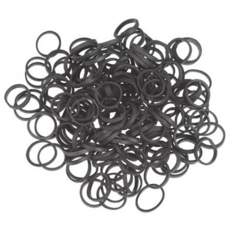 Juuksesidemed, mustad, 15mm, 500 tk.