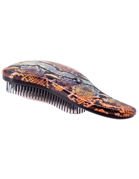 D-Méli-Mélo Sassy Snake Detangling Pintsel, pruun