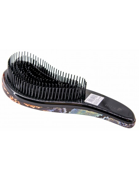 D-Méli-Mélo Sassy Snake Detangling Pintsel, pruun