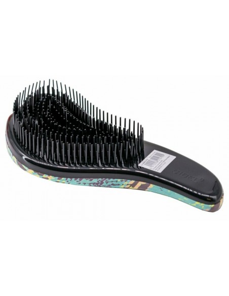 D-Méli-Mélo Sassy Snake Detangling Pintsel, roheline