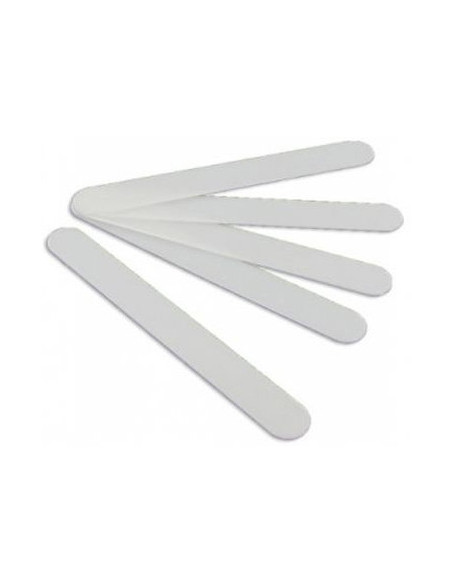 Spaatel, plastik, 10,9 cm, valge, 12 tk pakis