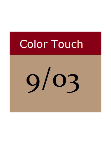 Color Touch demi-permanent hair color 9/03 PURE NATURALS 60 ml