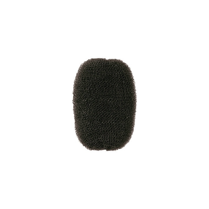 Hair roll, round, black, 7x11cm, 14gr