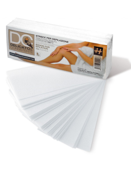 HOLIDAY Depilatsioonipaberi ribad DELICATO 7x20cm, 100tk