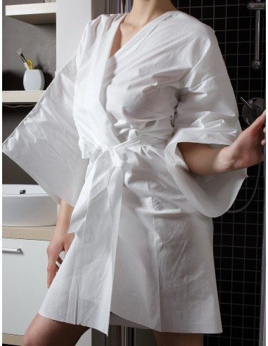 Kimono, fliismaterjalist, valge,...