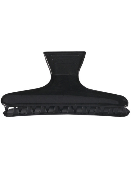 Juukseklambrid, plastmassist, suured, mustad, 12 tk.