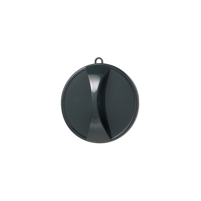 Mirror Executive, round, black, 29cm