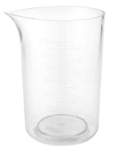 Mõõtekork, läbipaistev, 150 ml