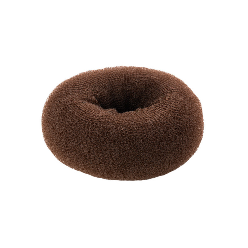 Juuksesõlm, ümmargune, pruun, 6,5 cm