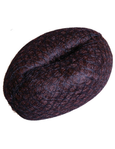 Juuksesõlm, suur, ümmargune, pruun