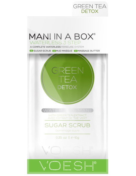 VOESH MANI IN A BOX Kätekomplekt rohelise tee detoks, puhastav, 3 toodet