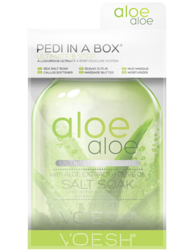 VOESH PEDI IN A BOX 6 Step Ultimate - Aloe Vera Set