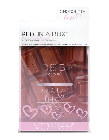 VOESH PEDI IN A BOX 4 Step Deluxe - Chocolate Love Set