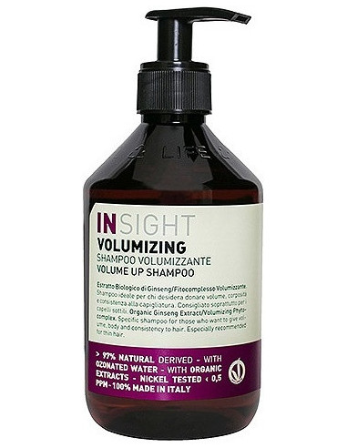 INSIGHT volüümi andev šampoon 400ml