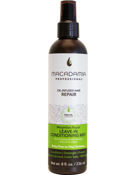 MACADAMIA Weightless Repair palsam, ei pea juustesse jätma 236ml