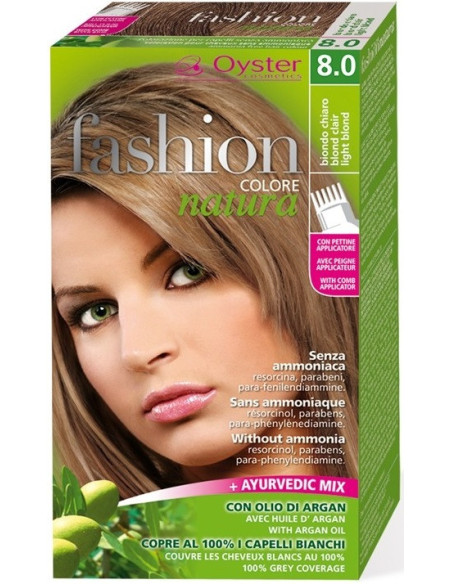 FASHION NATURA juuksevärv 8.0, hele blond 50ml+50ml+15ml