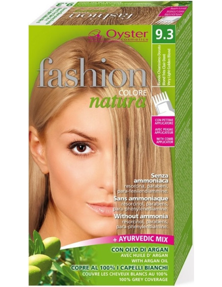 FASHION NATURA juuksevärv 9.3, väga hele blond 50ml+50ml+15ml