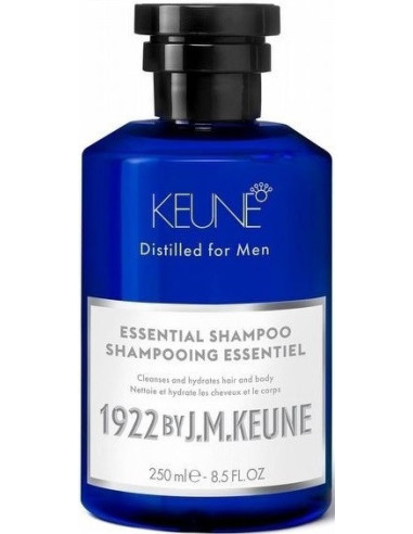 KEUNE 1922 Essential Shampoo - mild shampoo for hair and body, suitable for daily use 250ml