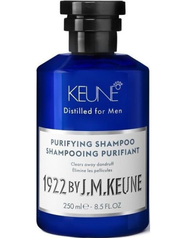 KEUNE 1922 Purifying Shampoo - helps eliminate and control the symptoms of dandruff 250ml