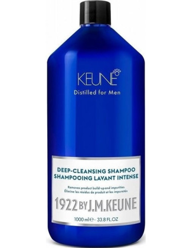 KEUNE 1922 Deep Cleansing Shampoo - deep cleansing shampoo for oily hair and scalp 1000ml