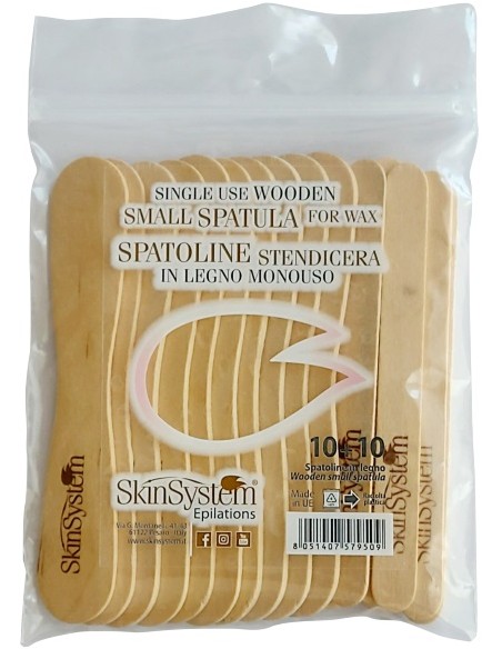 Puidust spaatlid, suurus S, pakis 20 tk