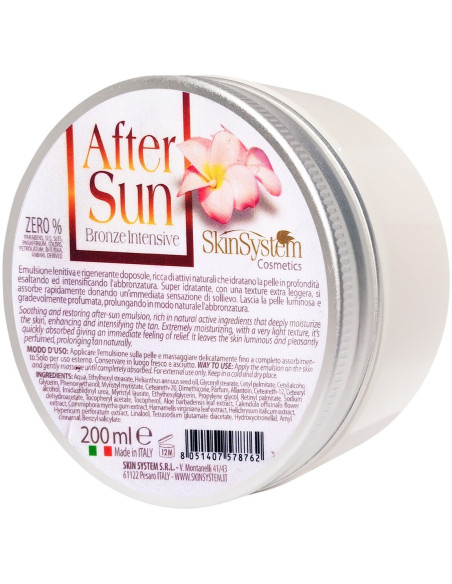 SkinSystem AFTER SUN päikesejärgne emulsioon püsiva pronkspruuni jume saavutamiseks 200ml