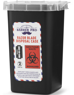 Kast kasutatud žiletiterade...