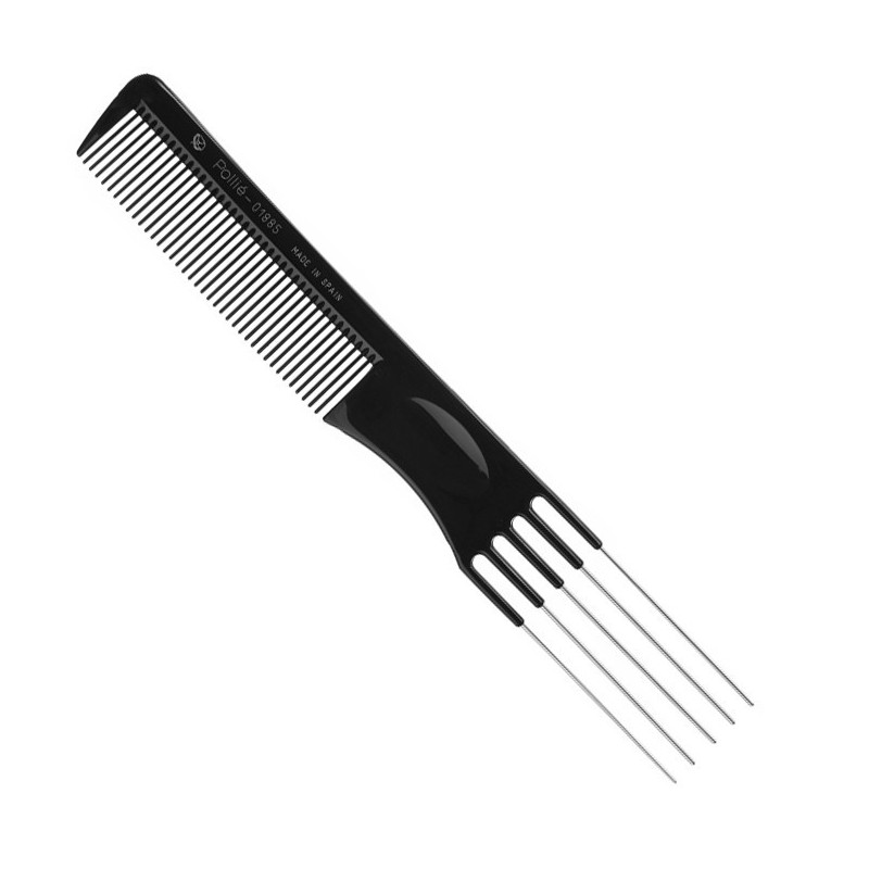 Kamm 19,5 cm | Nailon, must 12 tk