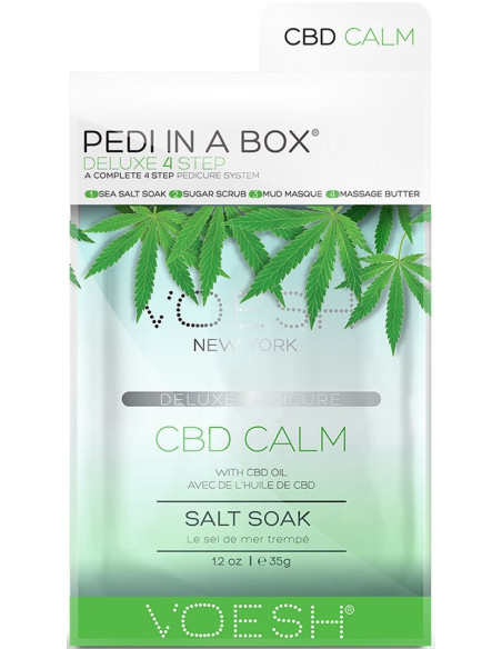 VOESH PEDI IN A BOX Jalakomplekt, Hemp relax, kanepiõliga, niisutav, 4 toodet