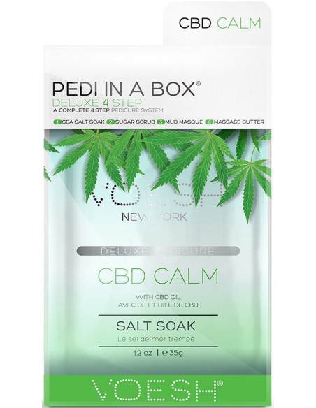 VOESH PEDI IN A BOX Jalakomplekt, Hemp relax, kanepiõliga, niisutav, 4 toodet
