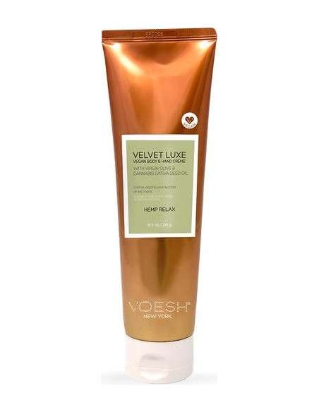 VOESH VELVET LUXE keha- ja kätekreem, lõõgastav, kanepi-/avokaado-/oliiviõliga 240ml