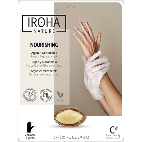 IROHA NATURE mask-kindad kätele ja küüntele (2 tk, ühekordsed)