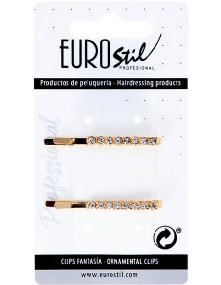 Kuldsed pardiklambrid pärlitega, 5,5 cm, 2 tk