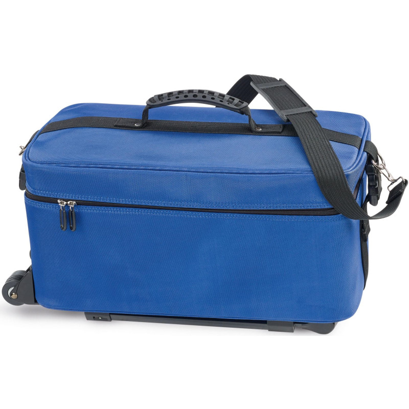 Hairdressing suitcase Sibel on wheels - blue