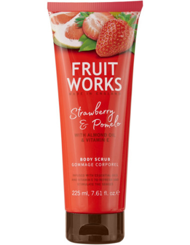 CRACE COLE FRUIT WORKS Skrubis ķermenim, zemene/pomelo 225ml