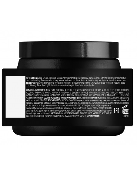 PRO BACKBAR TOTAL TREAT sügavniisutav kreemjas juuksemask 500ml