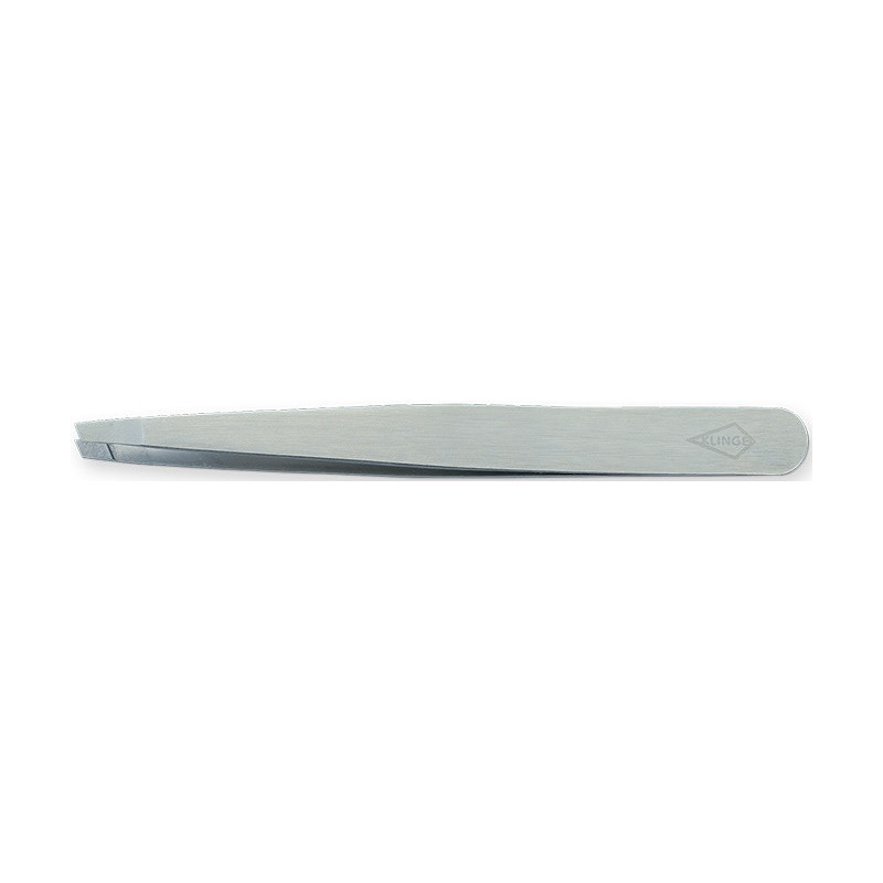 Eyebrows tweezers slanted, stainless steel, 9,5cm