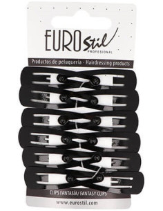 Juukseklambrid, mustad, 12 tk
