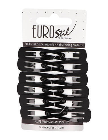 Juukseklambrid, mustad, 12 tk