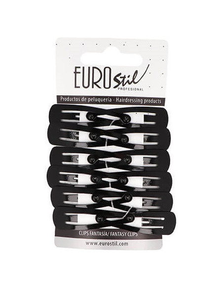 Juukseklambrid, mustad, 12 tk