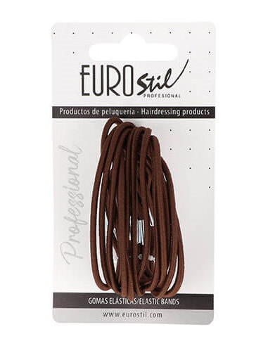 Juuksekummid, peened, pruunid, 15 tk