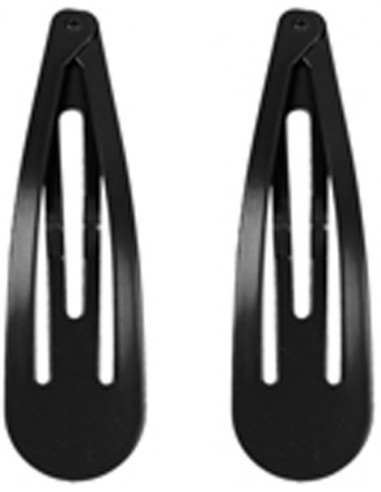 Juukseklambrid, 5 cm, mustad, 24 tk