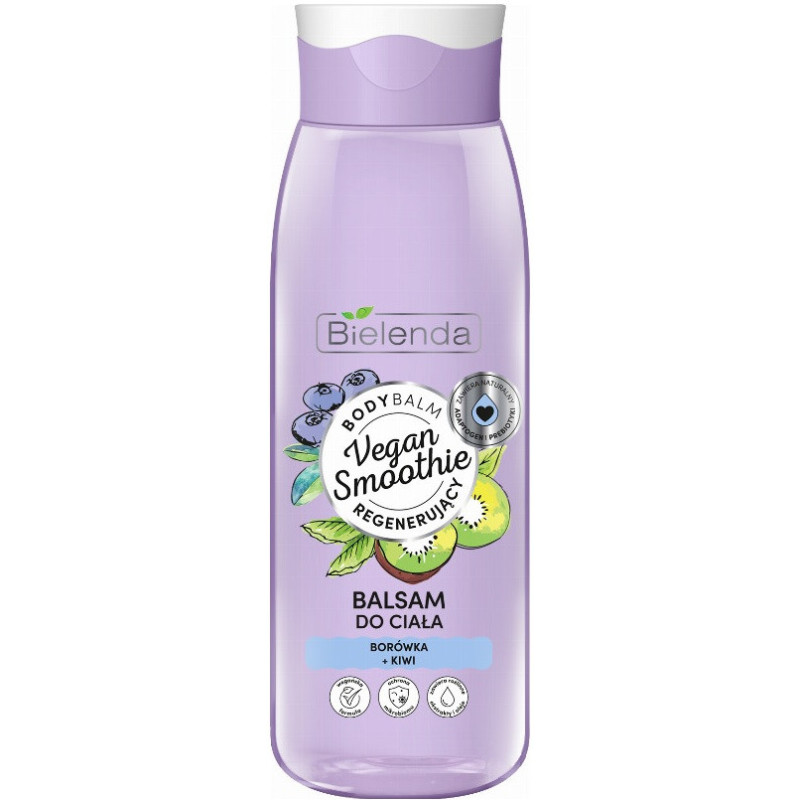 VEGAN SMOOTHIE - BODY BALM - Regenerating body lotion - Blueberry + Kiwi - 400ml