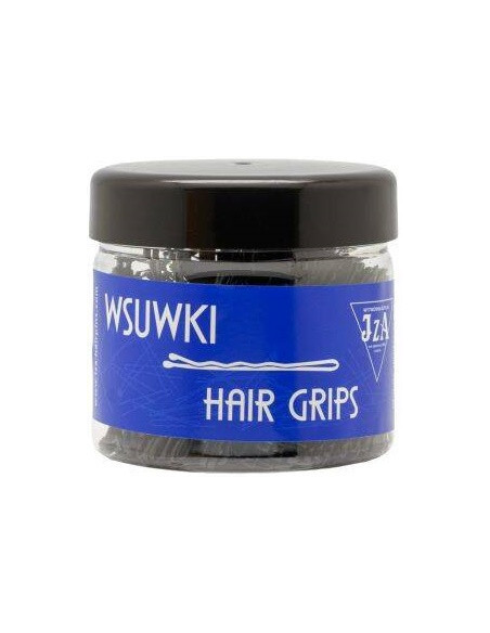 Juukseklambrid, lainelised, 60mm, mustad, matid, ümarate otstega, 500g