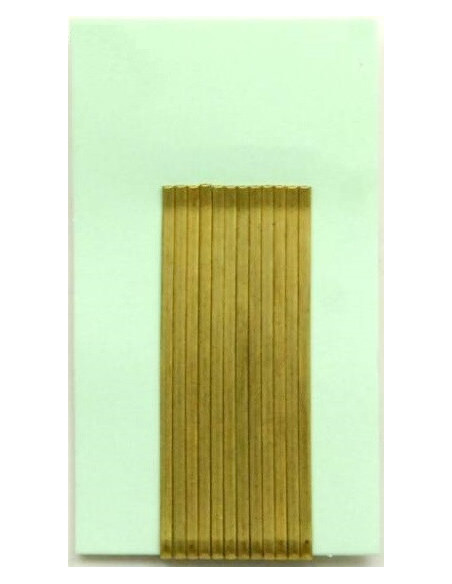 Juukseklambrid, lainelised, 60mm, kuldsed, matid, ümarate otstega, 12 tk