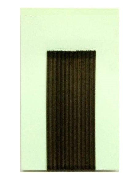 Juukseklambrid, siledad, 6 cm, pruunid, 12 tk
